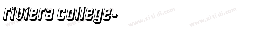Riviera College字体转换